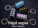 Porte-clés Moteur Animé Antistress - 1