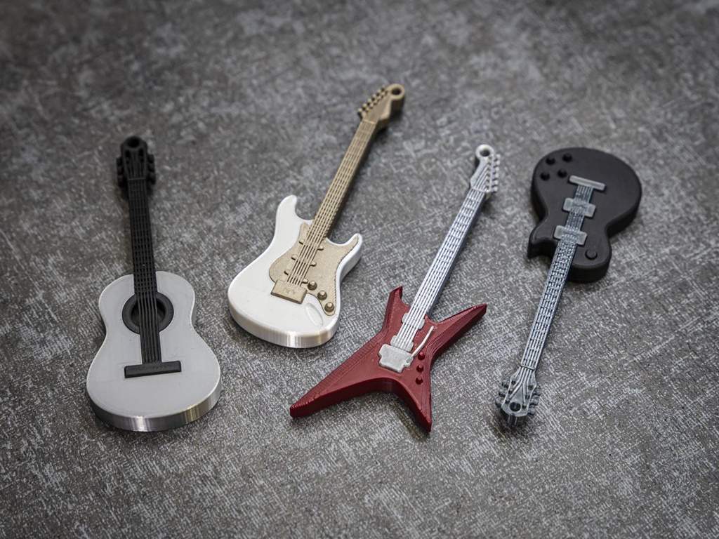 Mini Porte-clés Guitare Pack - 1