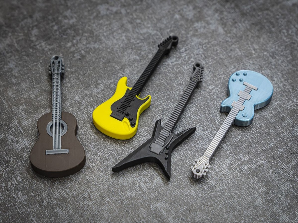 Mini Porte-clés Guitare Pack - 2