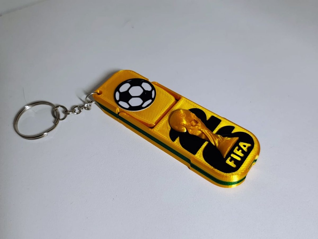 Porte-clés support téléphone football - 1