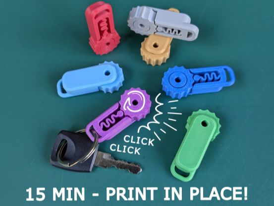 Porte-clés anti-stress à clic - 1