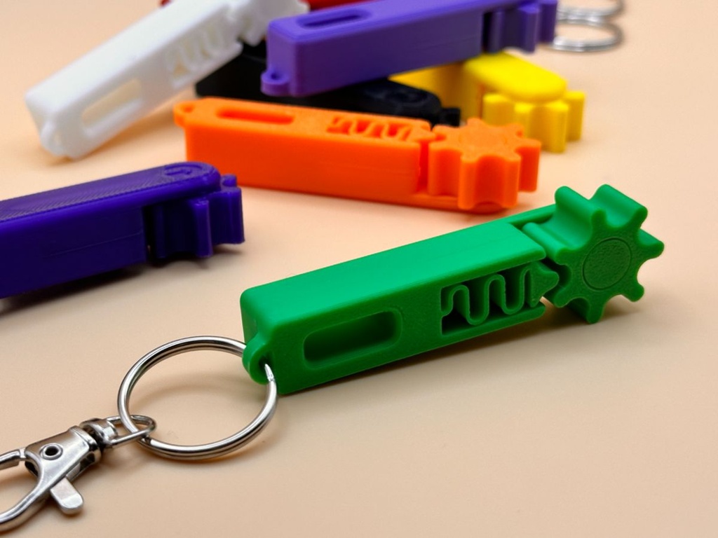 Porte-clés engrenage anti-stress - 1