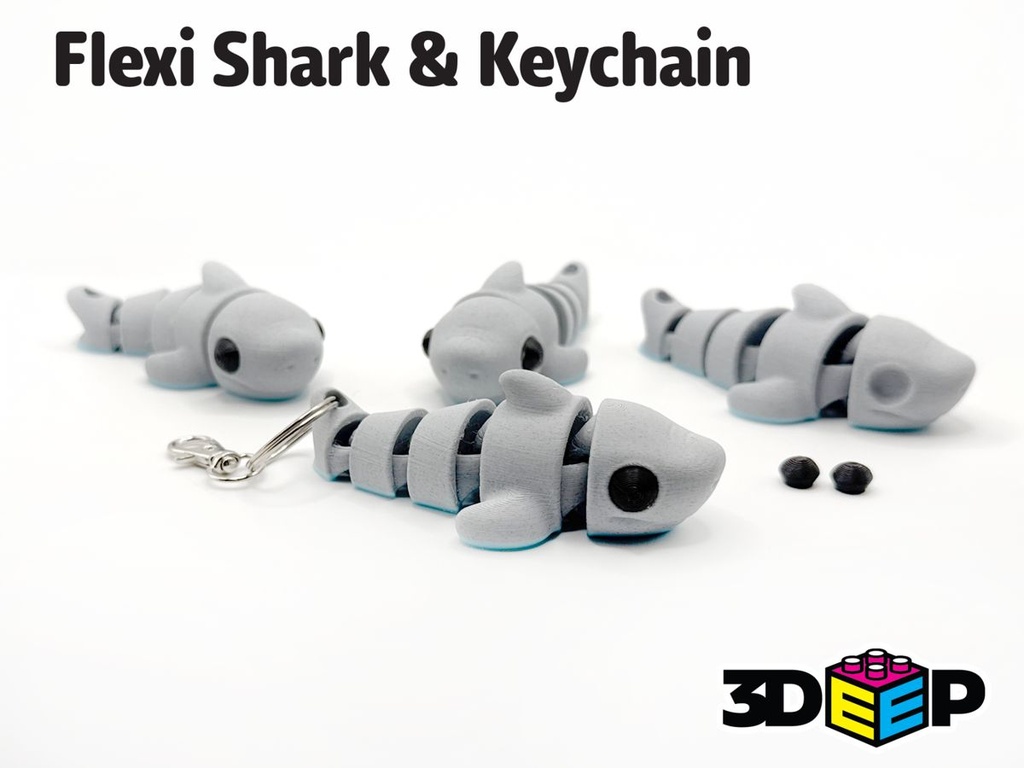 Porte-clés requin articulé - 1