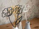 Fleurs déco style trait minimaliste - 1