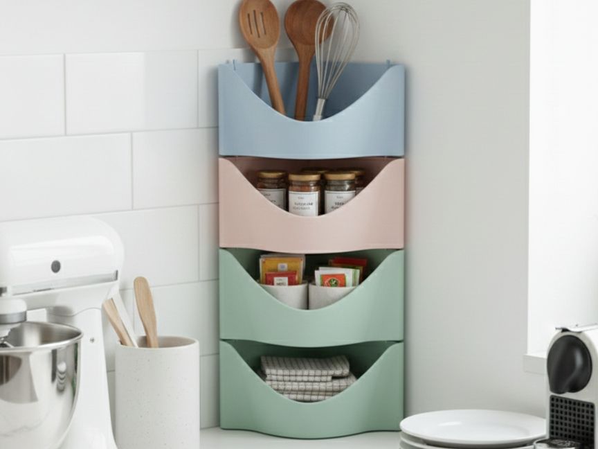 Organiseur d'angle modulaire empilable - 1