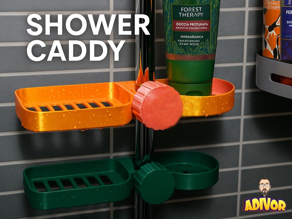 Étagère de douche compacte (Gris)