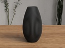 Vase moderne nervuré