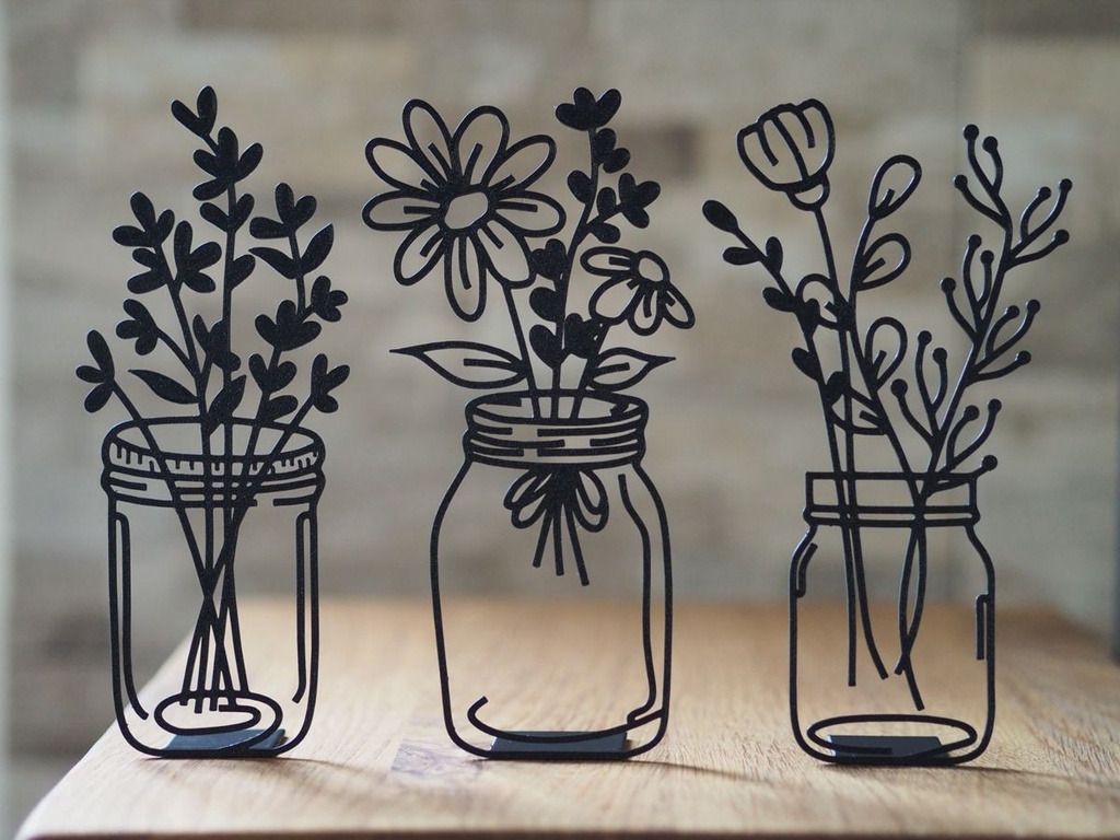 Bouquet de Fleurs en Bocal