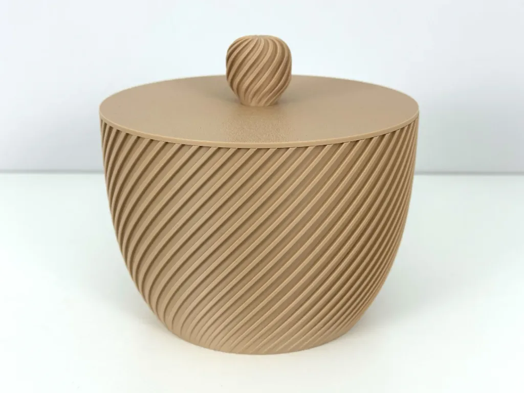 Boîte de rangement à motif spirale (72 x 72 x 50 mm, Spiralé)