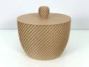 Boîte de rangement à motif spirale