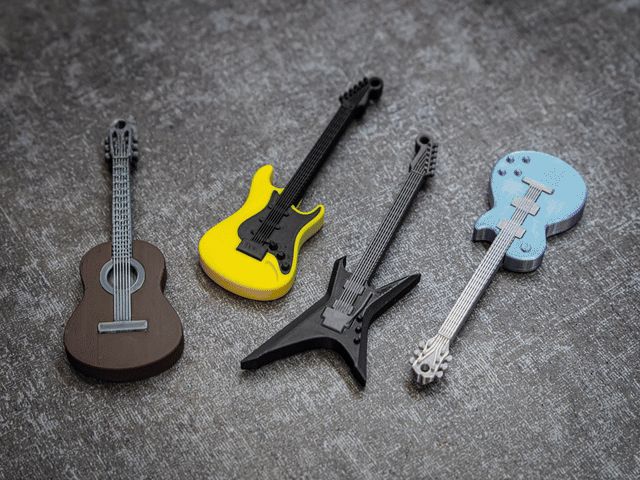 Mini Porte-clés Guitare Pack