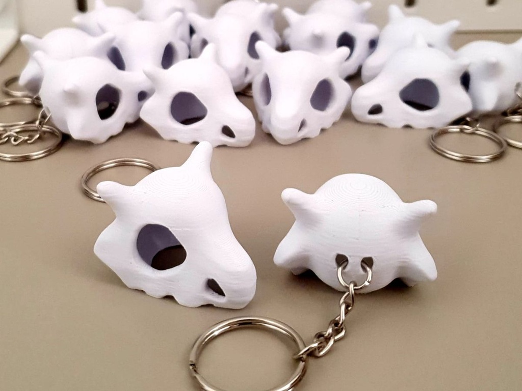 Lot de 5 Porte-clés Crâne de Créature