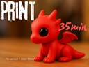 Lot de 5 Porte-clés Petit Dragon Endormi