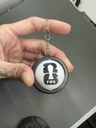 Porte-clés Rotatif Football Mondial