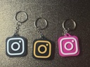 Lot de 3 Porte-clés Réseau Social Instagram