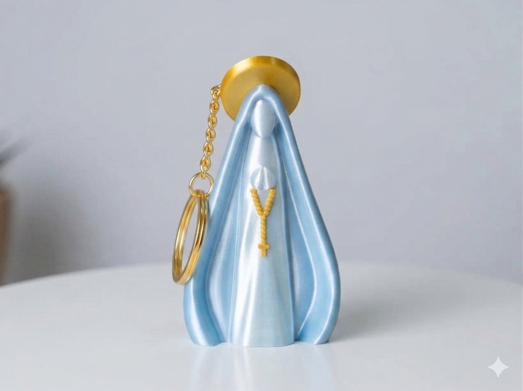 Lot de 3 Porte-clés Vierge Marie