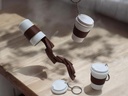 Porte-clés tasse de café surprise