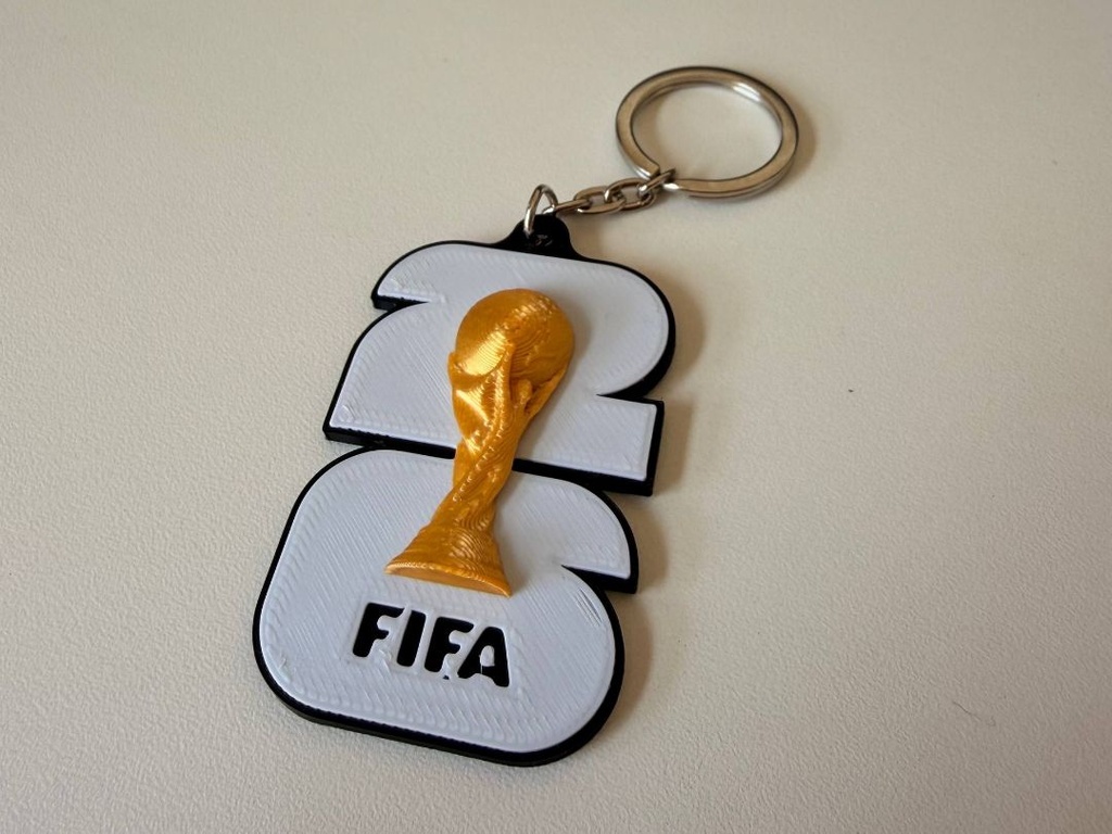 Lot de 3 Porte-clés trophée de football
