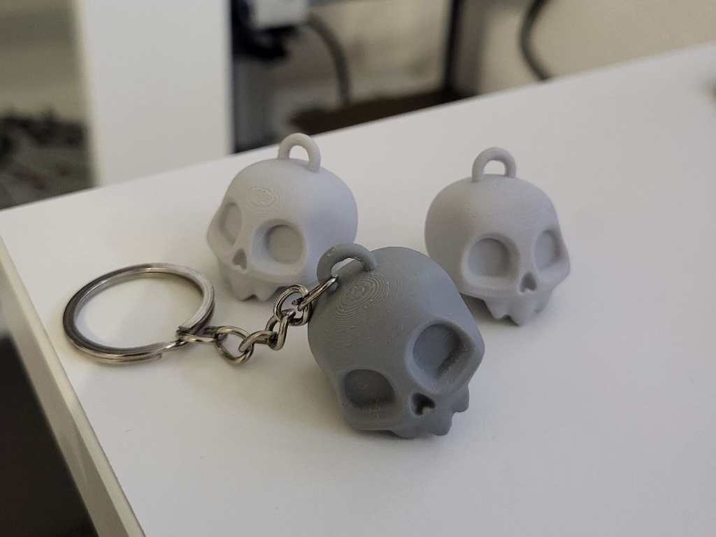 Lot de 5 Porte-clés tête de mort mignonne