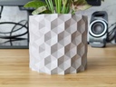 Pot de fleurs hexagonal