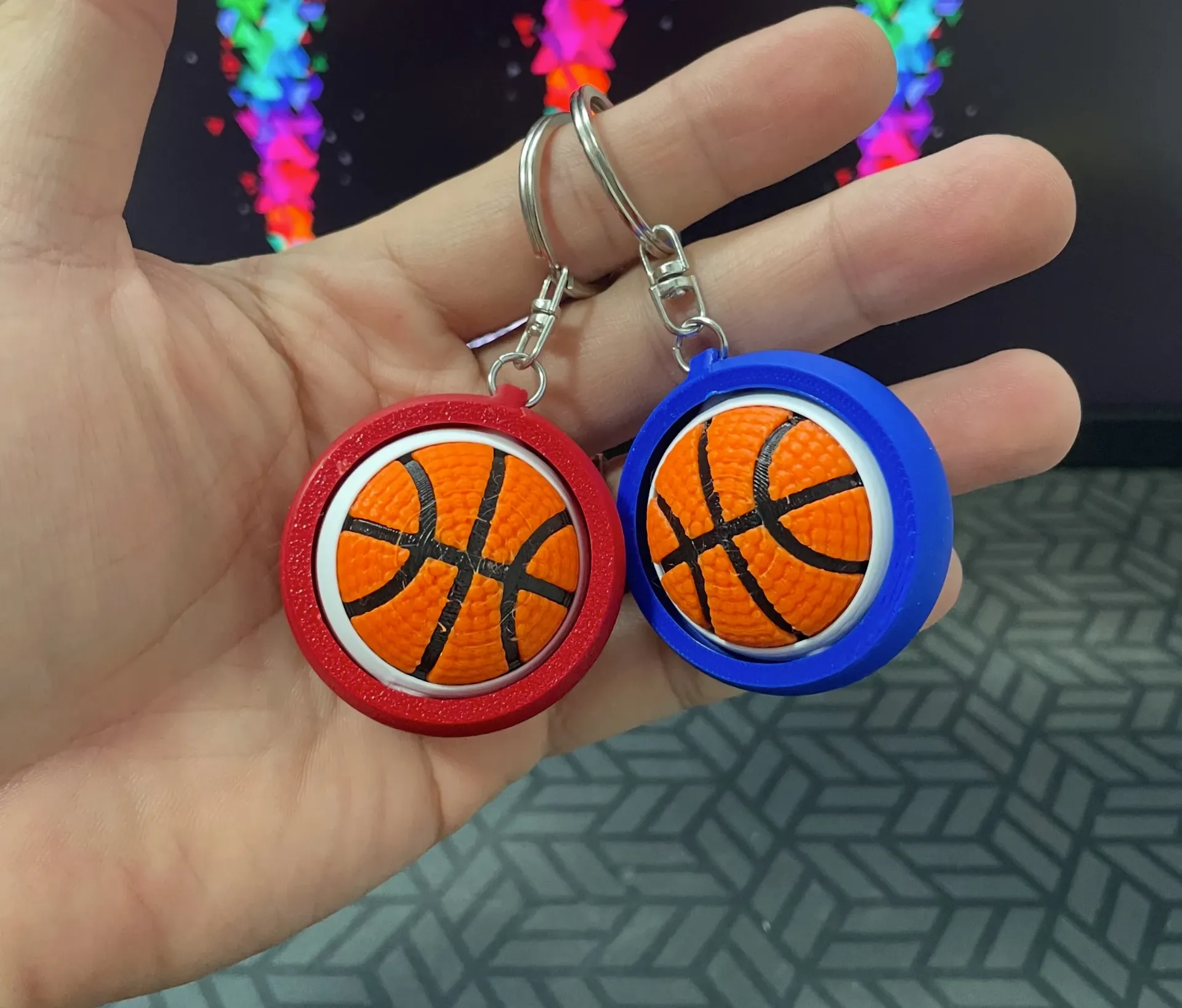 Tourne-bille Fidget Spinner Basket-ball