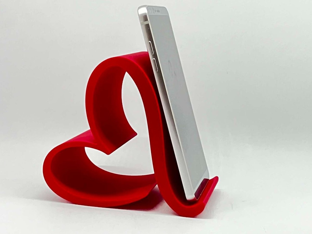 Support téléphone cœur (Gris)